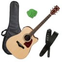 Ibanez AW400CE Acoustic-Electric Guitar - Natural PERFORMER PAK