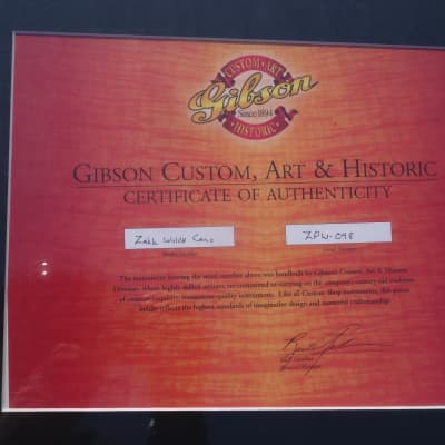Gibson Zakk Wylde Camo Les Paul Custom 1st Lefty Lefthand Handsigned by Zakk Wylde LH image 4