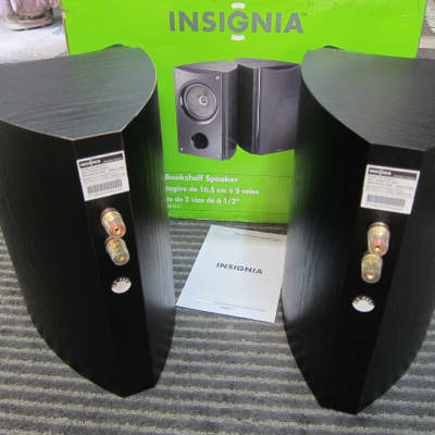PR NEW Insignia NS-B2111 6.5 Coaxial Stereo/Home Theater Speakers, Box, Manual, Superb Design/Sound 2006 Black image 2