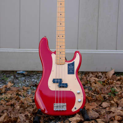 Fender Vintera '50s Precision Bass - Dakota Red - Maple Fingerboard w/ Gig Bag image 1