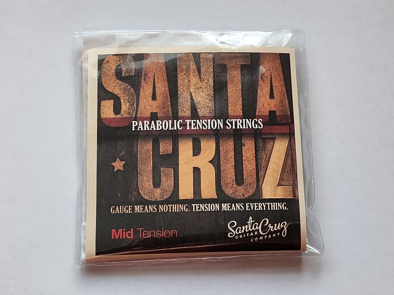 3 packs Santa Cruz Parabolic Tension Acoustic Guitar Strings Mid