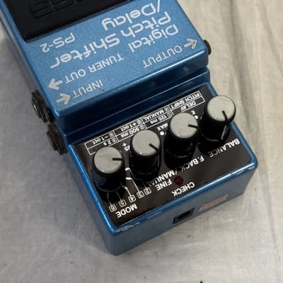 BOSS PS-2 Digital Pitch Shifter/Delay Blue Label Made in