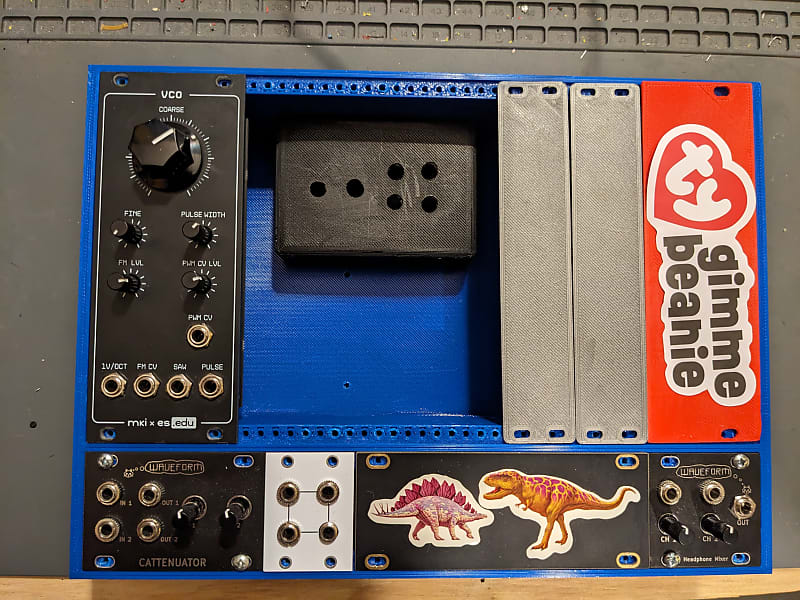 Modular bundle Erica synths vco, 3d printed case, waveform Reverb