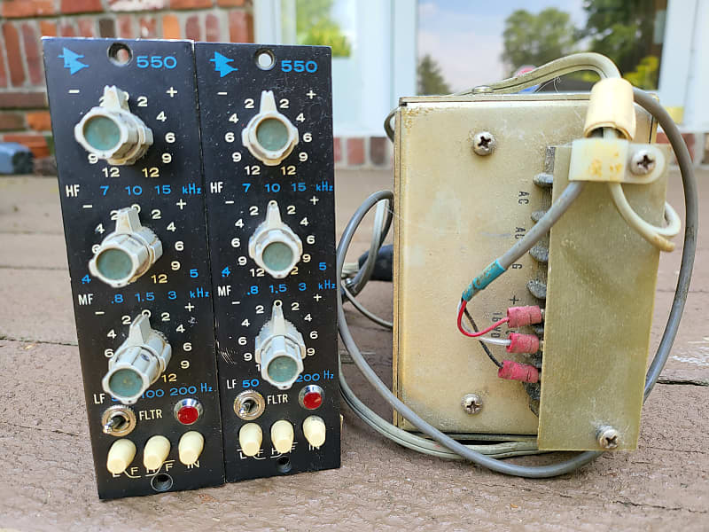 Vintage 1960'S Pair of Original API 550 Modules w/Original Power Supply  Free Shipping CONUS! image 1