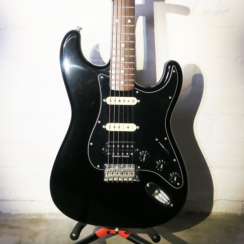 Fender Stratocaster Black 1991 Kurt Cobain Vandalism Strat | Reverb