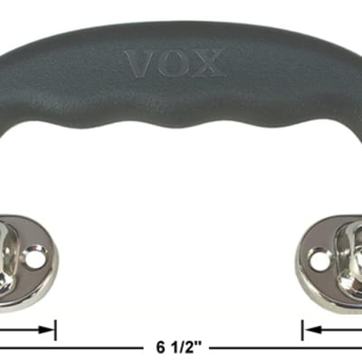Vox Black Swivel Handle with Chrome Plated Metal End Caps (No Screws)  - Genuine Vox Spare Part image 2