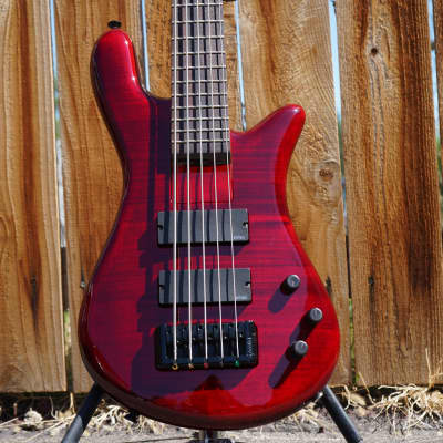 Spector Bantam-5 Black Cherry Gloss 32 inch 5-String Bass Guitar w/ Gig Bag image 4