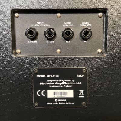 Blackstar HTV-412B 4 x 12 Straight Speaker Cabinet [Floor Model] image 4