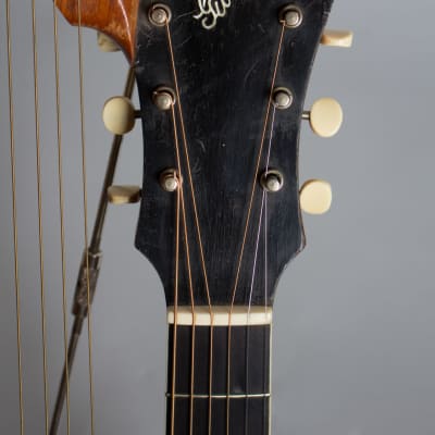 Gibson  Style U Harp Guitar (1917), ser. #39406, original black hard shell case. image 5