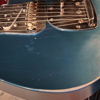 Johnston Custom Guitars Telecaster style electric guitar 2020 - Nitrocellulose lacquer Ocean turquoise image 9