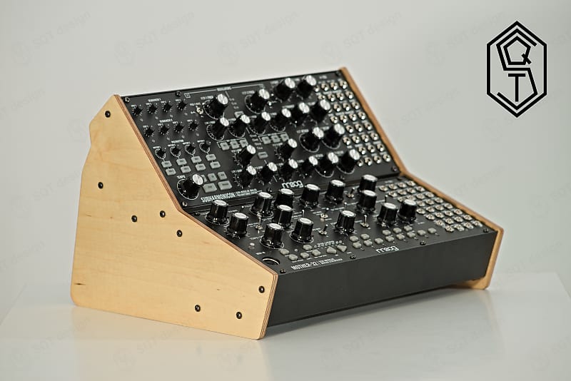 MOOG Sound Studio 2 Tier Wooden Rack Stand - Mother-32, Subharmonicon, DFAM,  Spectravox, Labyrinth - Natural Linseedoil and Beeswax Finish - EURORACK |  Reverb Ireland