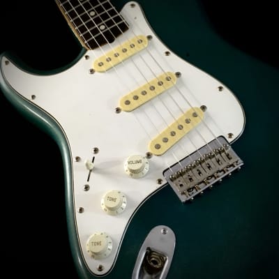 LEFTY! Vintage Fender Japan ‘62 Reissue MIJ Faded Ocean Turquoise Nitro Relic Guitar Left Strat Hardtail Stratocaster 7 lb! image 9
