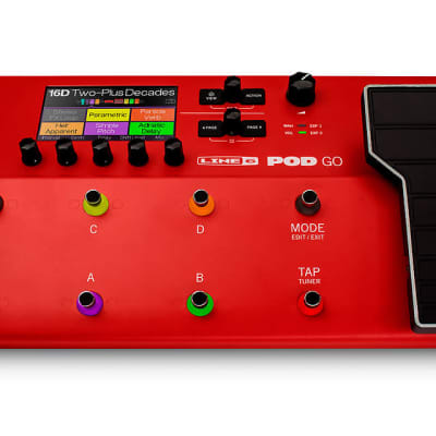 Line 6 Pod Go Limited Edition Red - Multi Effects Processor image 3