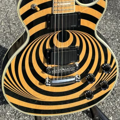 2012 Gibson Zakk Wylde Signature Vertigo Les Paul Custom W/OHSC Maple Fretboard BLS image 2