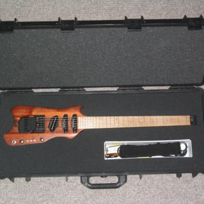 Harrower Tele/Strat 1999 Natural Wood, Old Growth Honduras Mahoghany, American Cherry, Phillipine Ma image 1