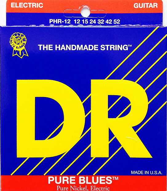 DR PHR-12 Pure Blues Extra Heavy Electric Guitar Strings 12-52 image 1