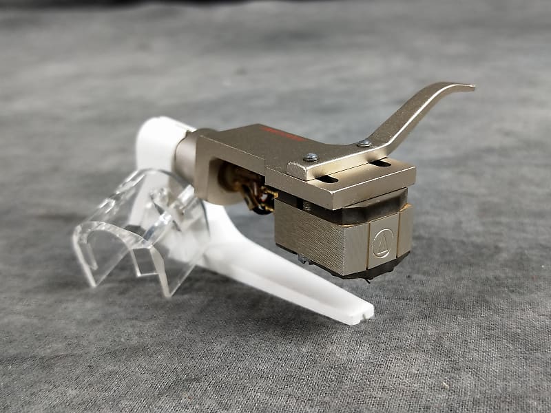 Audio-Technica AT32E II MC Cartridge W/Audio craft AS-10K Headshell In Excellent Condition  			