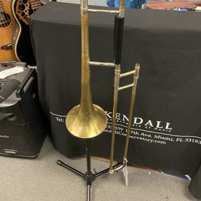 1952 C.G. Conn 4H Nickel Brass Trombone | Reverb