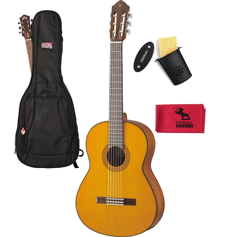 Yamaha CG142CH NylonString Cedar Classical Guitar w/ Bag, Reverb