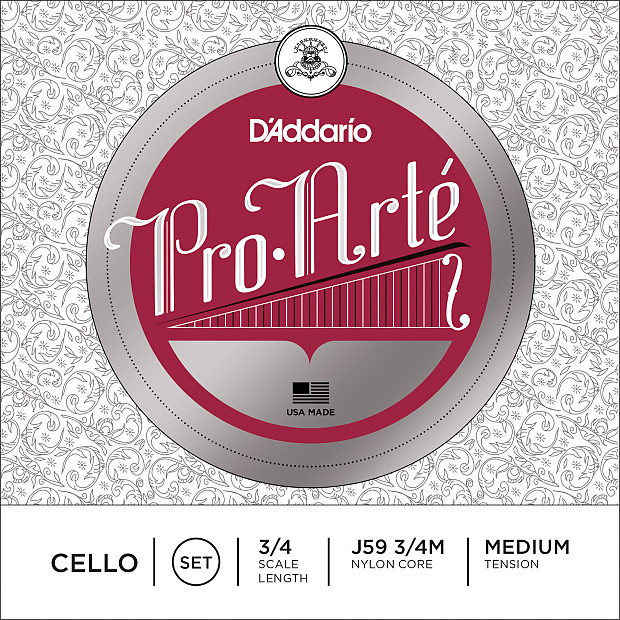 D'Addario J59 3/4M Pro-Arte 3/4 Cello Strings - Medium image 1