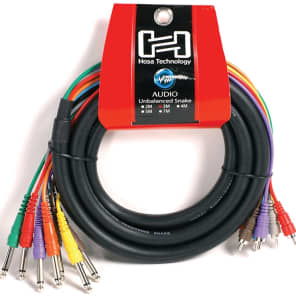 Hosa CPR-803 8-channel 1/4-inch TS Male to RCA Male Snake - 9.9 foot image 4