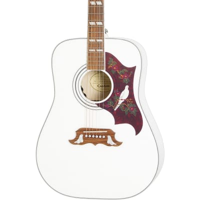Epiphone Dove Studio Limited-Edition Acoustic-Electric Guitar Alpine White image 1