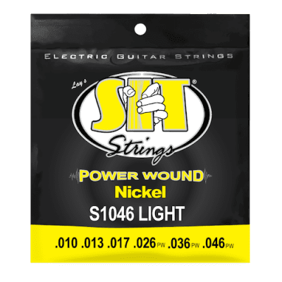 S.I.T. Strings Power Wound Nickel Electric Guitar Strings gauges 10-46