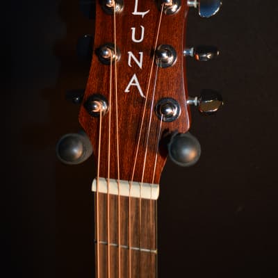 Luna Wabi Sabi Folk Satin Natural Solid Top Spruce  Acoustic Electric Guitar - Free Shipping! image 4