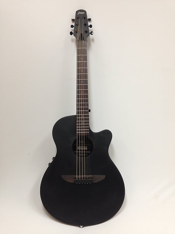 38 Haze HSDP-836CEQMBK Matt Ebonized Acoustic/Classical Guitar+Free Gig Bag