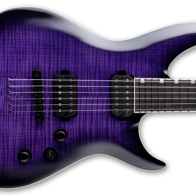 ESP LTD H-3-1000 See Thru Purple Sunburst image 1