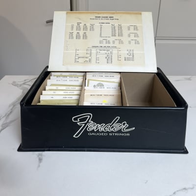 1970’s Fender Dealer Strings Display Rare Vintage Collector Stratocaster Telecaster Case Candy Jazz Bass Jaguar Jazzmaster image 2