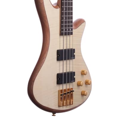 Schecter Stiletto Custom 4 String Bass Natural image 9