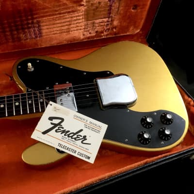 LEFTY! Vintage 1976 Fender Telecaster Custom Roasted Ash Firemist Gold Nitro Relic USA 7.2 lb! image 25