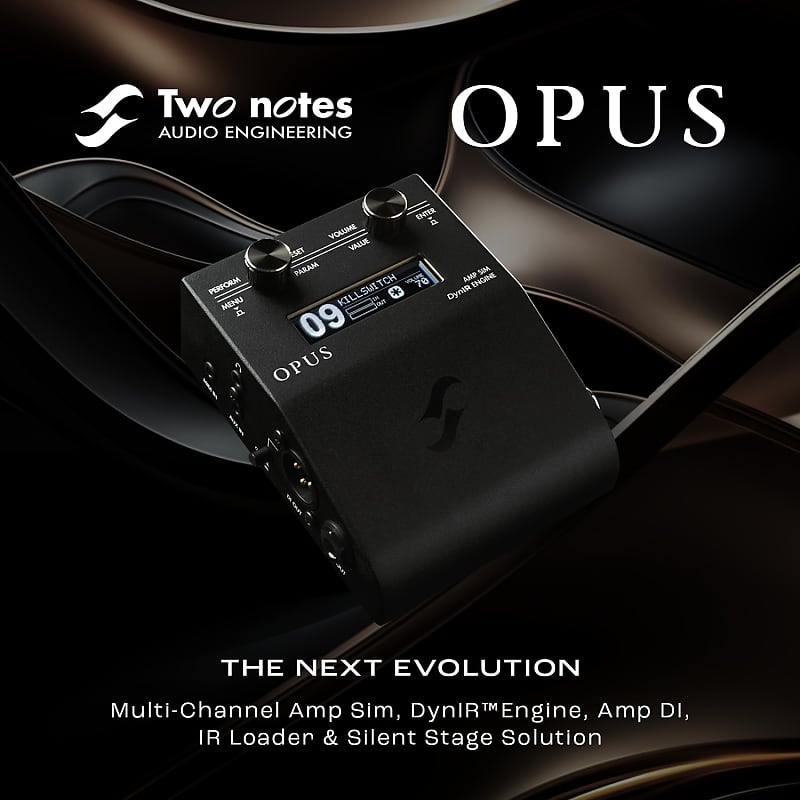 HOT Two Notes OPUS Amp Sim / Cab Simulator DynIR Engine Pedal Acoustic DI