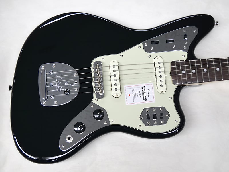Fender MIJ Traditional 60s Jaguar Matching Head SN:0146 ≒3.60kg 2021 Black image 1