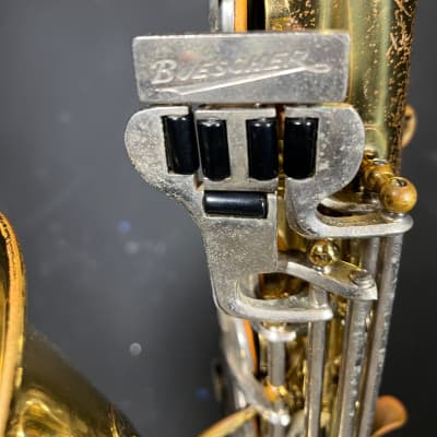 Vintage Buescher S-33 Alto Sax from 1960s original Brass image 9