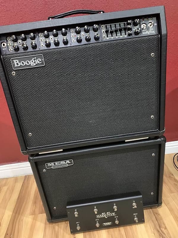 Mesa Boogie Mark V 3 Channel 90 Watt 1X12 Combo with Matching 1X12 Extension image 1