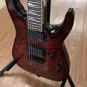 Jackson DKXT Dinky X Series 2013 Quilted Maple Trans Red
