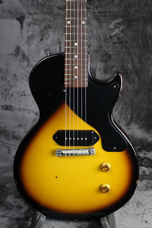 Gibson USA Les Paul junior　relic Gibson Les Paul Junior Relic- Custom Black P90 | Reverb
