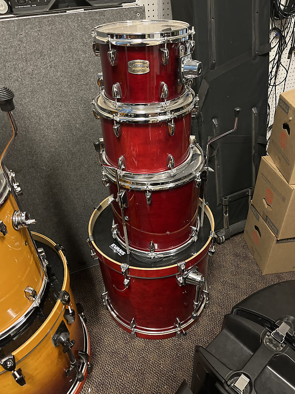 Yamaha Stage Custom Full Birch Candy Apple Red Reverb