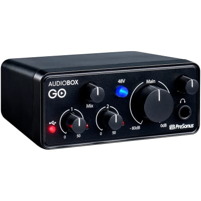 PreSonus AudioBox GO Ultra-Compact Mobile 2x2 USB Audio Interface image 2