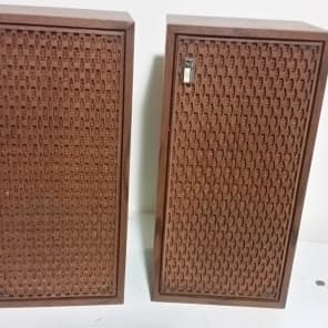 The Fisher 101 Bookshelf Speaker System. 1970 Wooden Vinyl Reverb