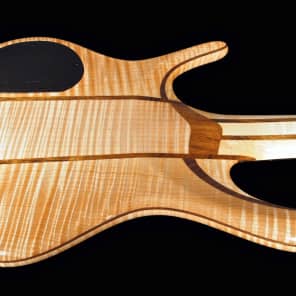 2015 Ken Smith 5WTE ELITE White Tiger Flamed Maple 5-String Bass image 3