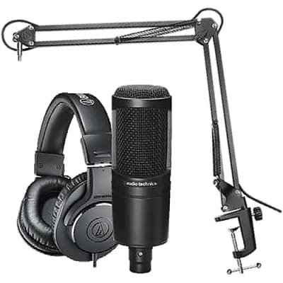 Audio-Technica AT2020 Large Diaphragm Cardioid Condenser Microphone 2010s - Black