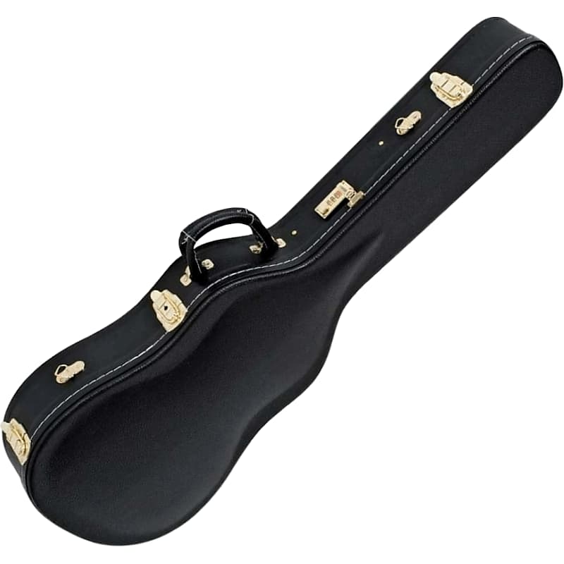 Electric Guitar Hard Case Les Paul Shape Black Gold Reverb Australia