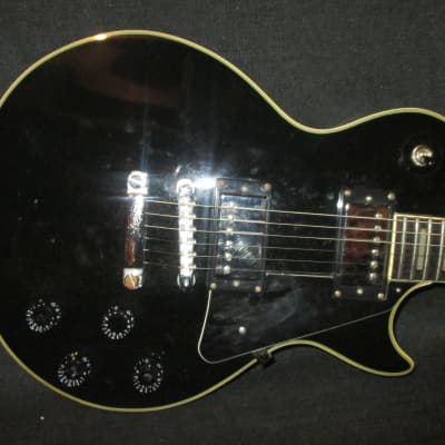 Cortez Japanese Single Cut Custom Style Guitar 1976-1977 Ebony image 3