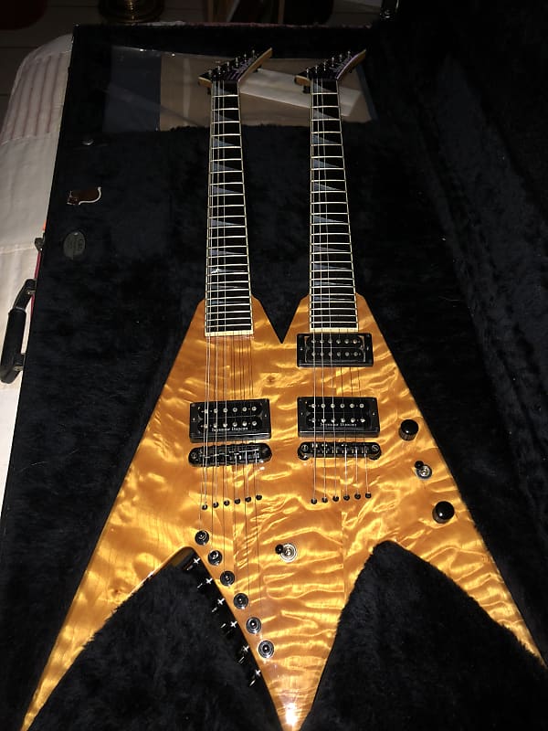 Dave mustaine double store neck guitar