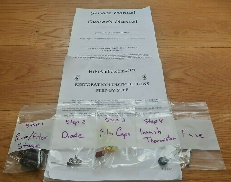 Marantz model 5 restoration kit filter capacitor repair rebuild fix  			