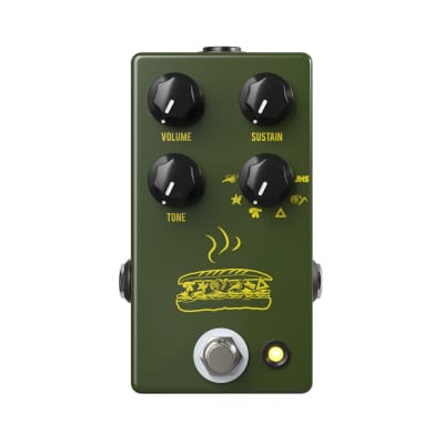 JHS Pedals Muffuletta Army Green Fuzz Effects Pedal for sale