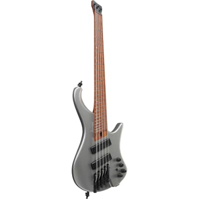 Ibanez EHB1005SMS EHB 5-String Short-Multi-Scale Bass, Metallic Gray Matte image 2